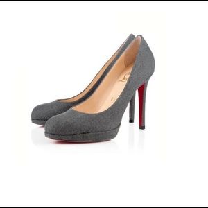 Christian Louboutin Simple 120 Grey Flannel 39